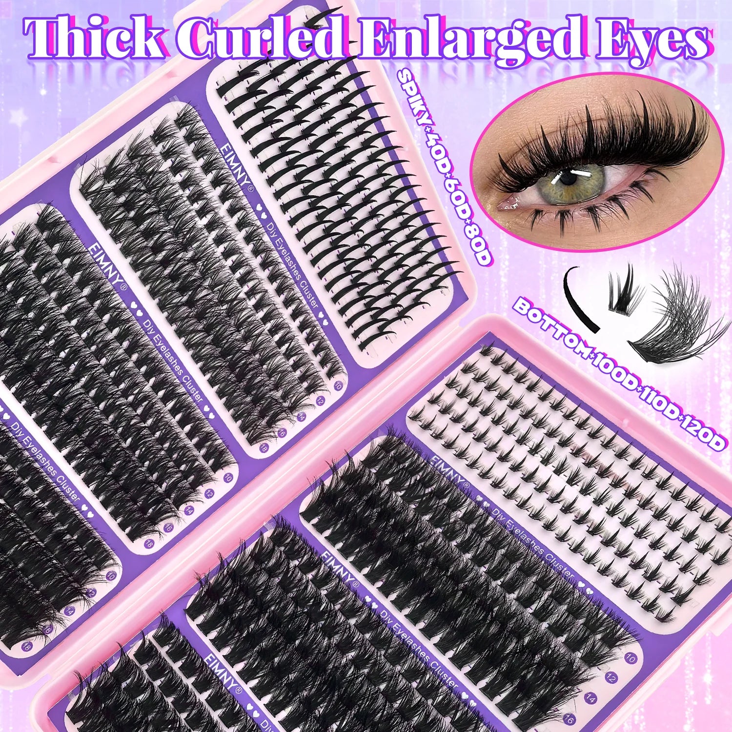 800pcs Fluffy D Curl Volume Eyelash Extensions - Image 5